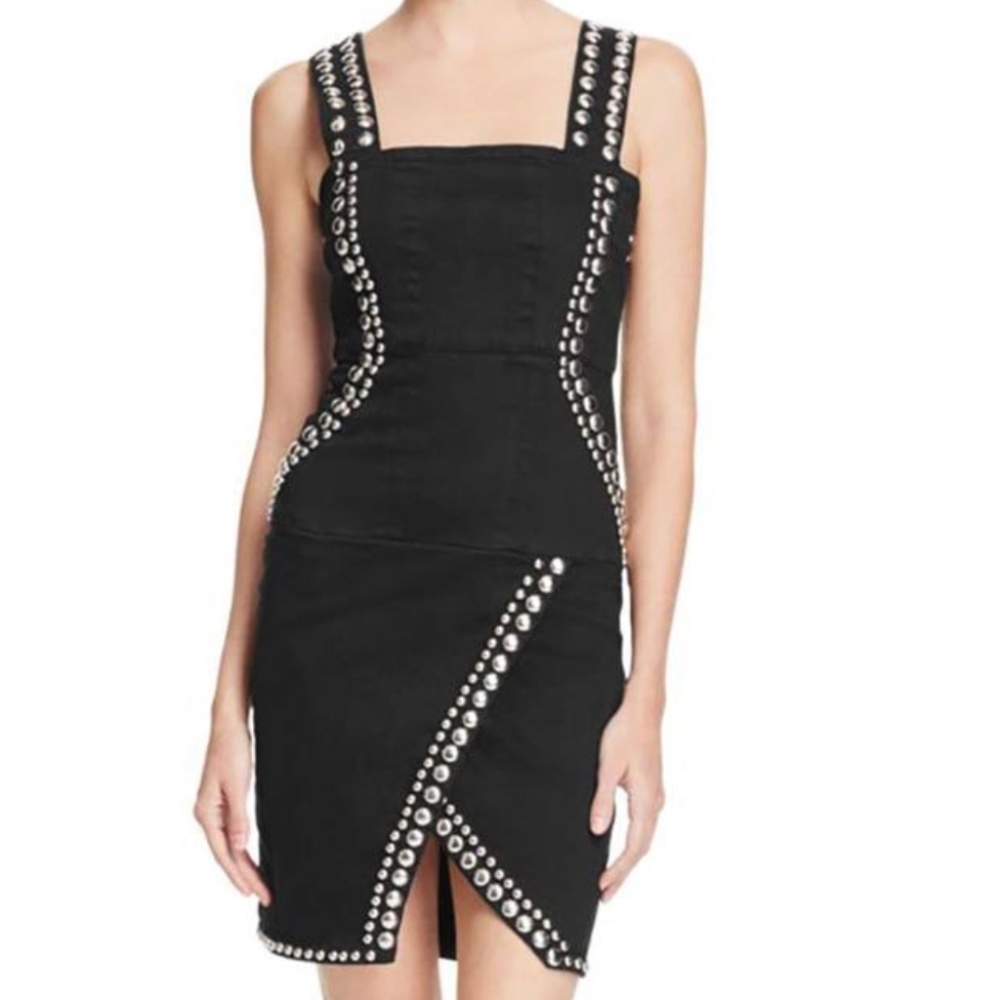 Kendall & Kylie Black Studded Dress XS